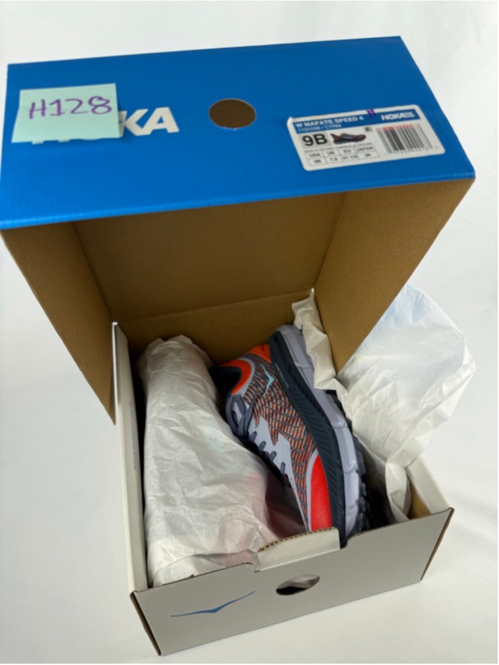 Women's Hoka Mafate Speed 4 Athletic Shoes Size 9 Red Gray - Picture 6 of 12